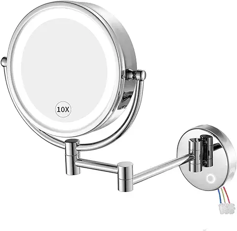 best wall mounted makeup mirror lighted