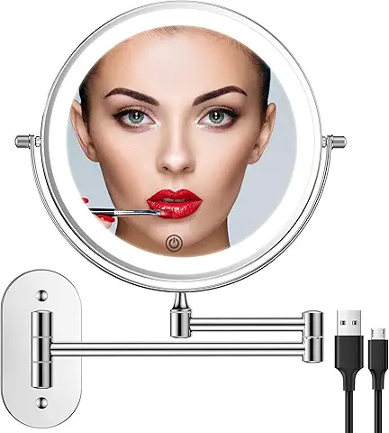 best wall mounted makeup mirror lighted