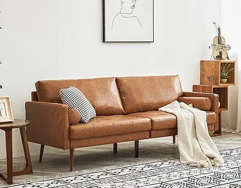 Brown Leather Sofa Bed Couch